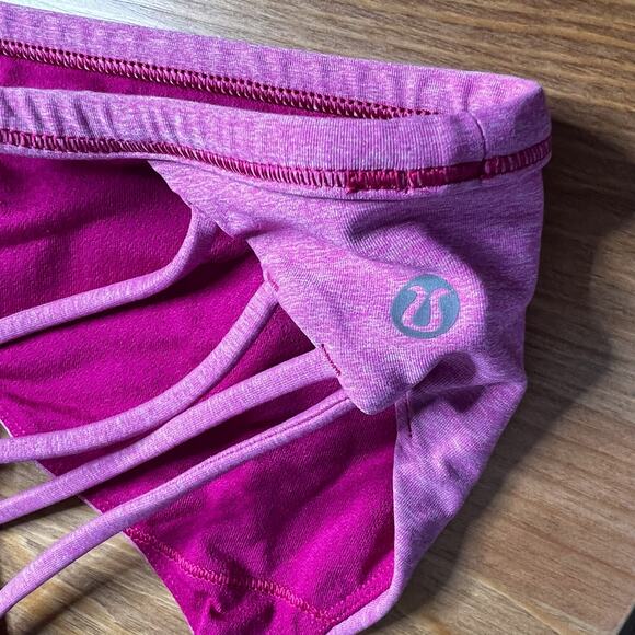 Lululemon Free To Be Wild Bra Size 6 Heathered Jewelled Magenta Pink - Picture 5 of 6